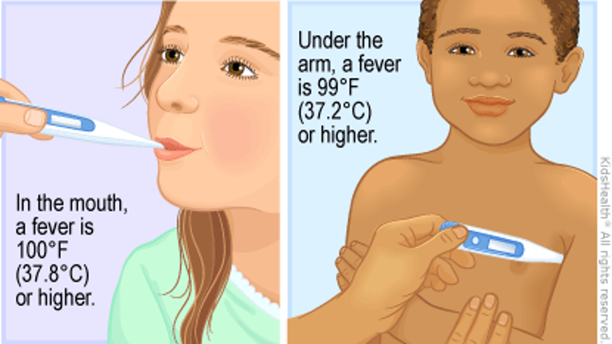 نحوه اندازه گیری دمای زیر بغل (برای کودکان در تمام سنین)